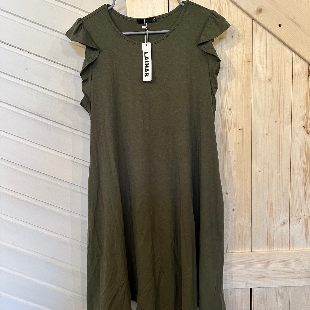 Olive mid dress